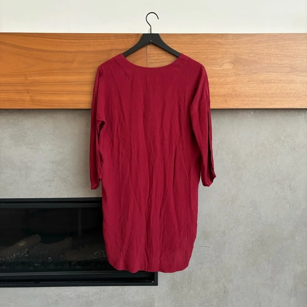 NWT Madewell Red Du Jour Tunic Dress, Size XS - Picture 15 of 15